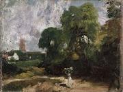 John Constable Stoke-by-Nayland, Suffolk. oil painting artist